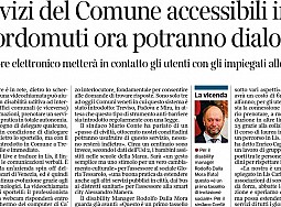 I servizi del Comune di Treviso accessibili in LIS "I sordi ora potranno dialogare"